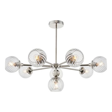 Endon 104051 - Lampadario su asta ALLEGRA 8xE14/7W/230V cromo lucido