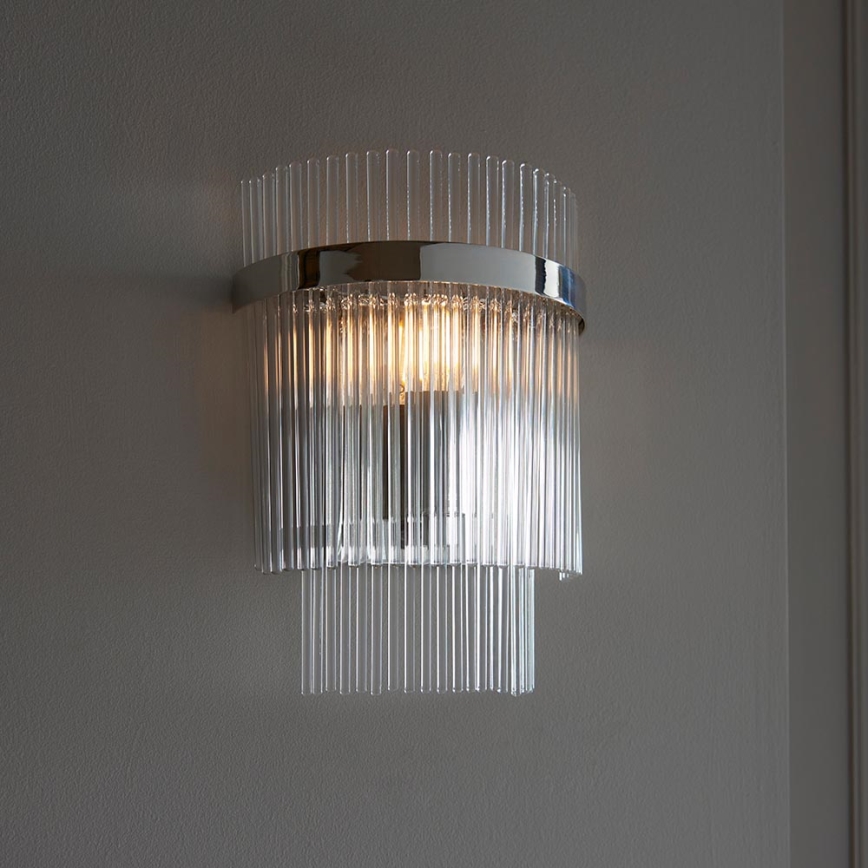 Endon 104114 - Applique MARIETTA 1xE14/6W/230V cromo lucido/limpido