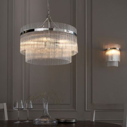 Endon 104114 - Applique MARIETTA 1xE14/6W/230V cromo lucido/limpido