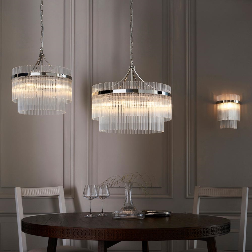 Endon 104114 - Applique MARIETTA 1xE14/6W/230V cromo lucido/limpido