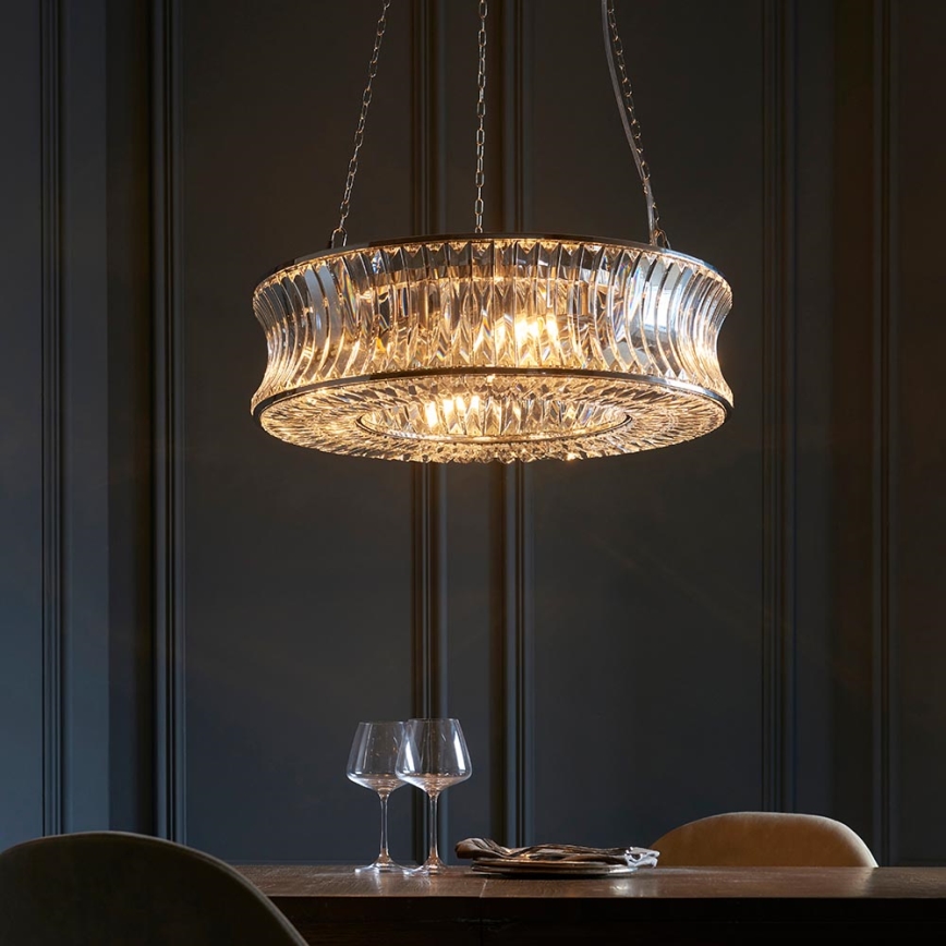 Endon 104528 - Suspension à chaîne 6xE14/6W/230V, finition chromée brillante