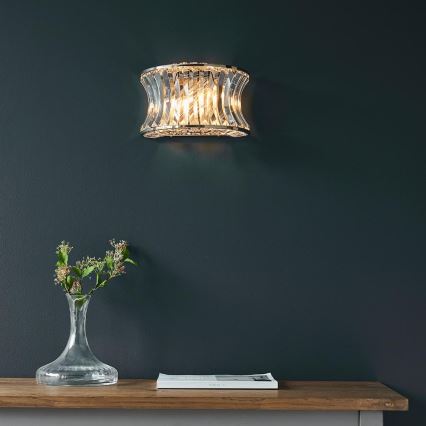 Endon 104529 - Wandleuchte 2xE14/7W/230V glänzender Chrom