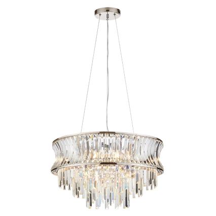 Endon 104530 - Ketten-Kronleuchter 9xE14/6W/230V glänzender Chrom