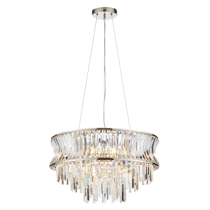 Endon 104530 - Ketten-Kronleuchter 9xE14/6W/230V glänzender Chrom