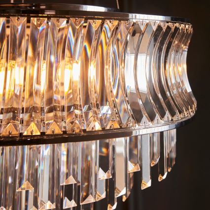 Endon 104530 - Ketten-Kronleuchter 9xE14/6W/230V glänzender Chrom