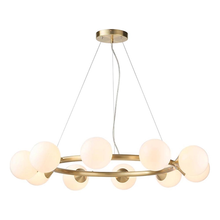 Endon 106008 - Suspension OTIS sur câble 10xG9/3W/230V, dorée