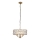 Endon 106243 - Kronleuchter mit Kette CLIFTON 3xE14/6W/230V, Durchmesser 38,5 cm, Messing/klar