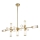 Endon 106259 - Deckenleuchte an Stange TOUR 13xG9/3W/230V Messing