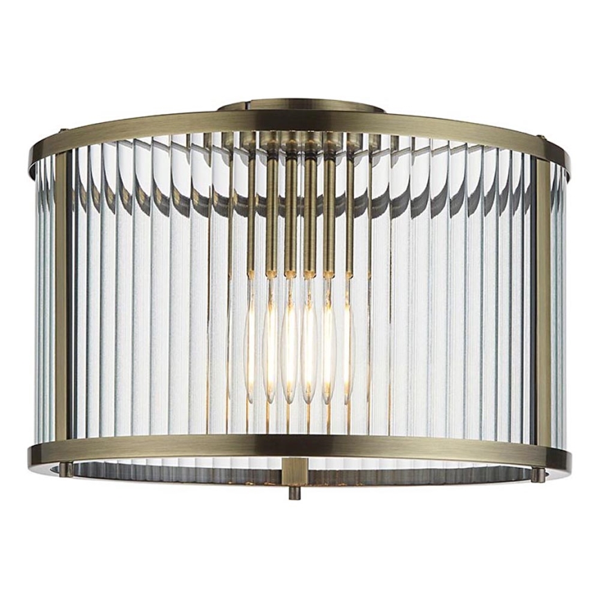 Endon 106265 - Plafoniera RIDGETON 1xE27/10W/230V ottone