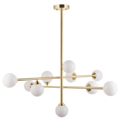 Endon 106754 - Lustre sur tige OTIS 10xG9/5W/230V doré