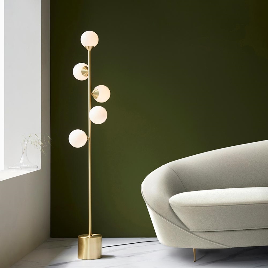 Endon 106756 - Stehleuchte OTIS 5xG9/3W/230V gold/weiß