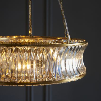 Endon 106811 - Kronleuchter mit Kette 6xE14/6W/230V, goldfarben