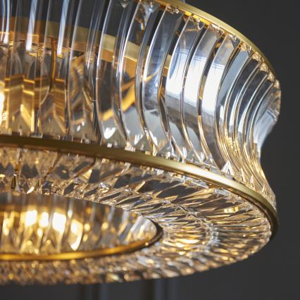 Endon 106811 - Lampadario a catena 6xE14/6W/230V, finitura oro