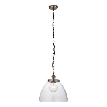 Endon 106896 - Kronleuchter an Kette HANSEN 1xE27/10W/230V mattchrom