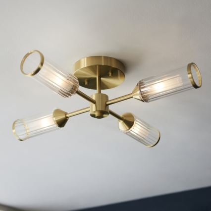 Endon 106946 - Lampadario a plafone TOUR 4xG9/3W/230V ottone