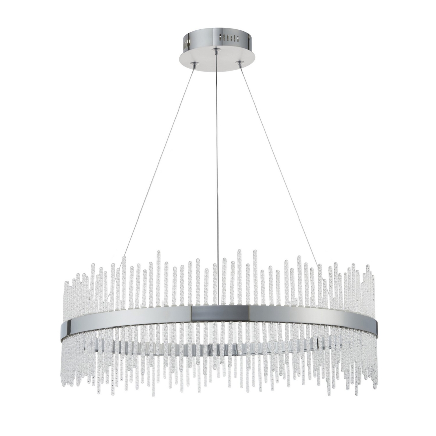 Endon 107108 - LED-Pendelleuchte mit Seilaufhängung, LED/56W/230V, 3000K, glänzender Chrom