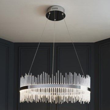 Endon 107108 - Suspension LED sur câble, 56W, 230V, 3000K, finition chromée brillante