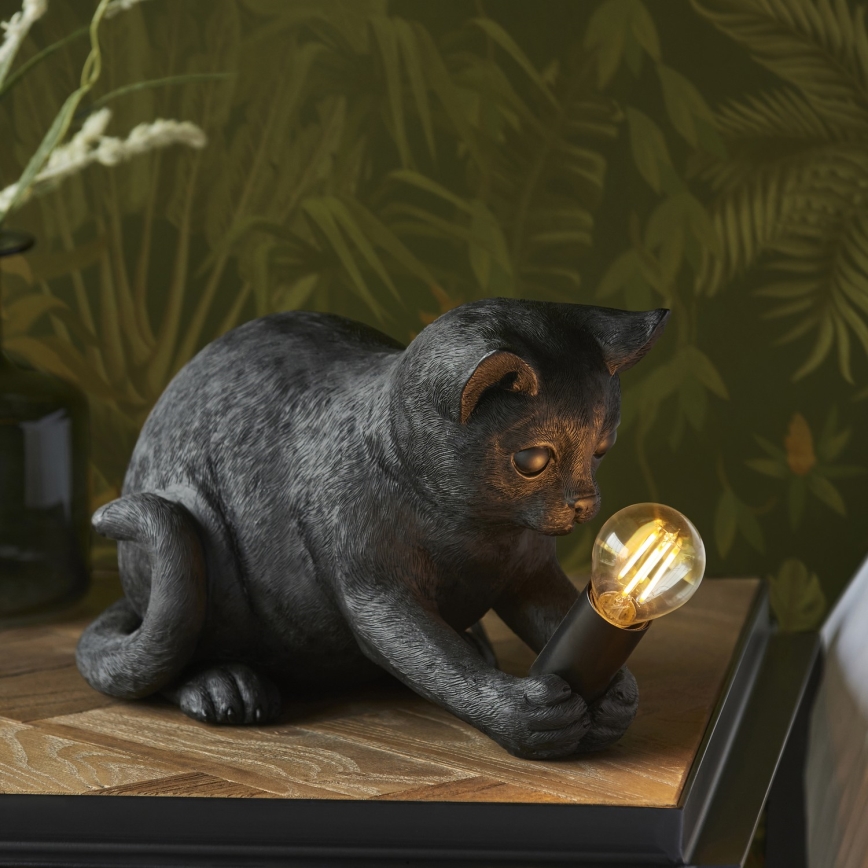 Endon 107390 - Lampada da tavolo KITTEN 1xE14/7W/230V nero