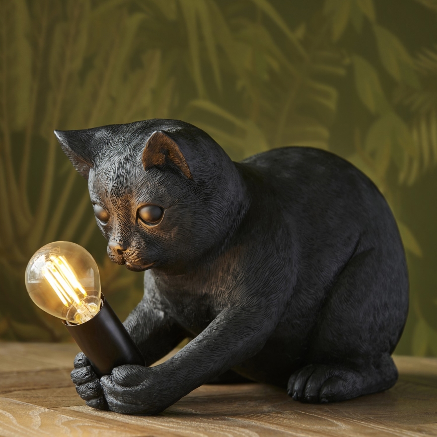 Endon 107390 - Lampada da tavolo KITTEN 1xE14/7W/230V nero