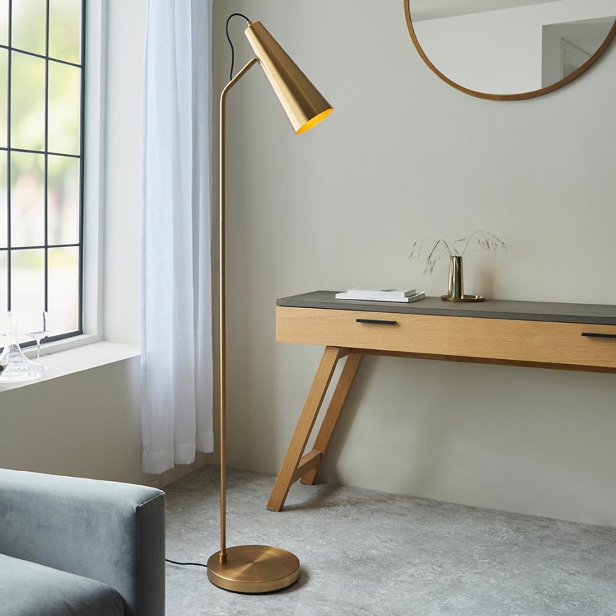 Endon 107528 - Lampadaire KARNA 1xE27/10W/230V en laiton