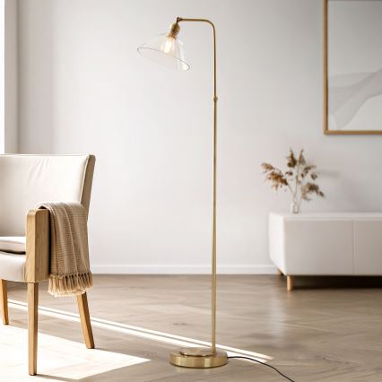 Endon 107609 - Lampadaire 1xE27/10W/230V laiton