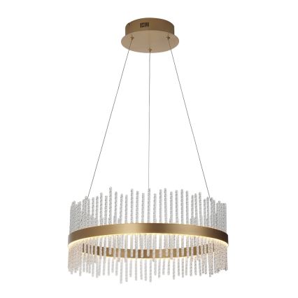 Endon 107671 - Dimmbarer LED-Kronleuchter ADRIEL LED/41W/230V 3000K d 51 cm golden/klar