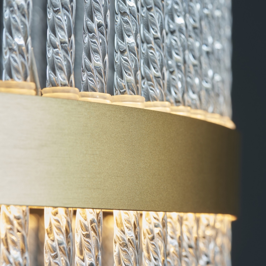 Endon 107671 - Dimmbarer LED-Kronleuchter ADRIEL LED/41W/230V 3000K d 51 cm golden/klar