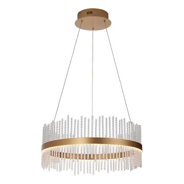 Endon 107671 - Lampadario a sospensione con filo LED dimmerabile ADRIEL LED/41W/230V 3000K diametro 51 cm oro/limpido