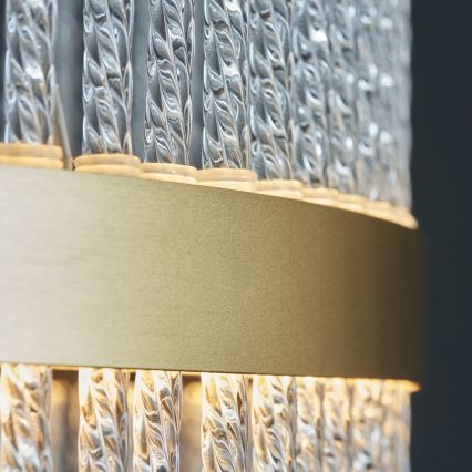 Endon 107671 - Lampadario a sospensione con filo LED dimmerabile ADRIEL LED/41W/230V 3000K diametro 51 cm oro/limpido