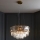 Endon 107785 - Hängeleuchte mit Kabelaufhängung, 9xE14/6W/230V, goldfarben