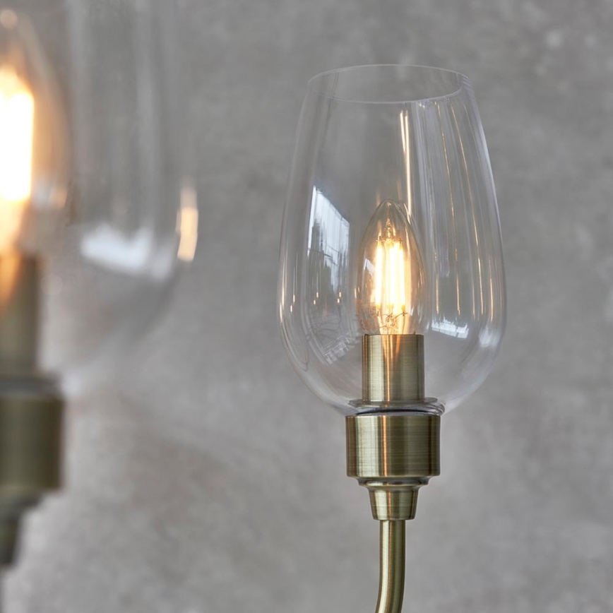 Endon 107791 - Lampadario a catena 6xE14/6W/230V in ottone