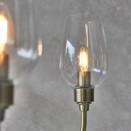 Endon 107791 - Suspension à chaîne 6xE14/6W/230V laiton