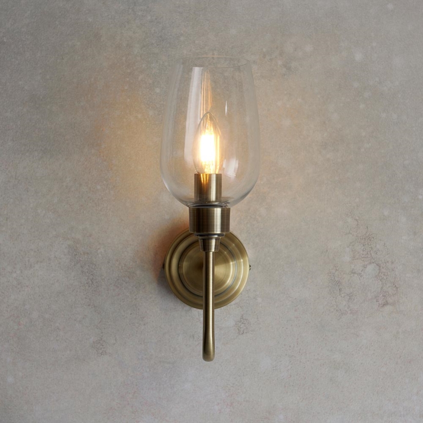 Endon 107792 - Wandleuchte STOURTON 1xE14/6W/230V Messing