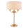 Endon 110721 - Lampada da tavolo HIGHCLERE 3xE14/18W/230V beige/ottone diametro 32 cm