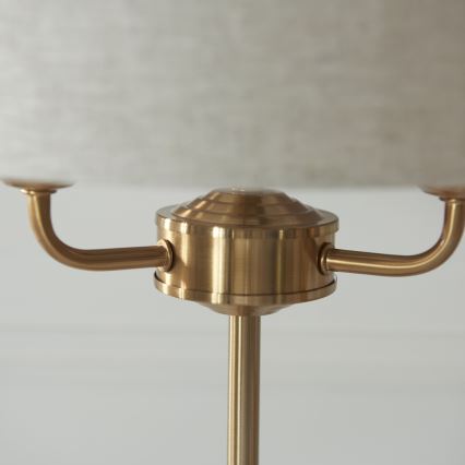 Endon 110721 - Lampe de table HIGHCLERE 3xE14/18W/230V beige/laiton d. 32 cm