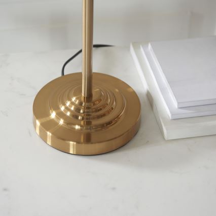 Endon 110721 - Lampe de table HIGHCLERE 3xE14/18W/230V beige/laiton d. 32 cm