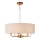 Endon 110727 - Lampadario a catena HIGHCLERE 8xE14/6W/230V beige/ottone Ø 70 cm