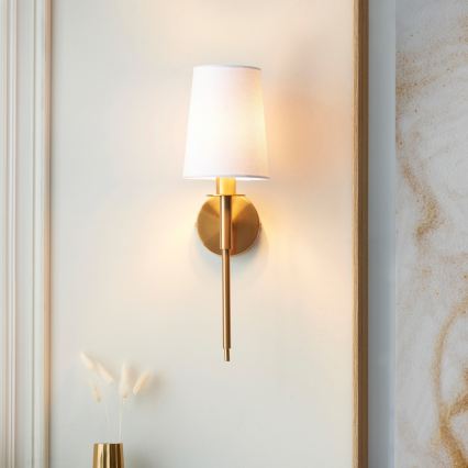 Endon 110738 - Lampada da parete 1xE14/6W/230V bianca/dorata