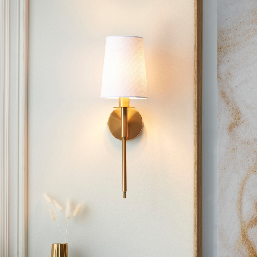 Endon 110738 - Wandleuchte 1xE14/6W/230V weiß/gold