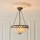 Endon 111870 - Lampadario a catena Tiffany FARGO 3xE27/10W/230V diam. 41,5 cm