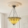 Endon 111881 - Tiffany-Hängeleuchte JAMELIA an Kette, 3xE27/10W/230V, Ø 50 cm