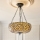 Endon 111882 - Lustre suspendu par chaîne Tiffany MILLE FEUX 3xE27/10W/230V Ø 45 cm