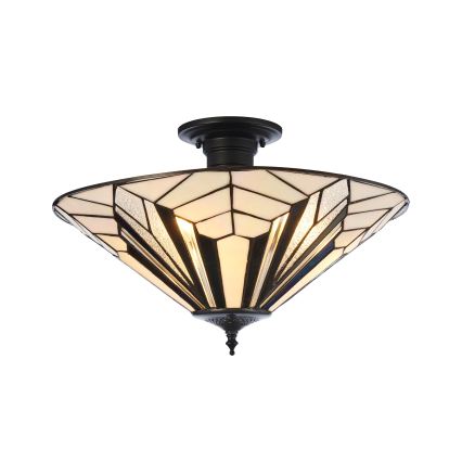 Endon 111895 - Lustre de plafond Tiffany ASTORIA 3xE27/10W/230V Ø 48 cm
