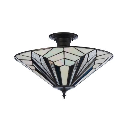 Endon 111895 - Lustre de plafond Tiffany ASTORIA 3xE27/10W/230V Ø 48 cm