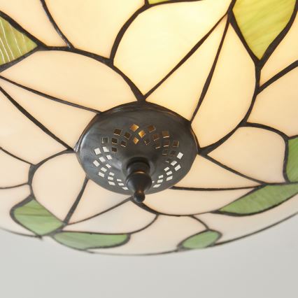 Endon 111896 - Plafoniera Tiffany BOTANICA 3xE27/10W/230V Ø 45 cm