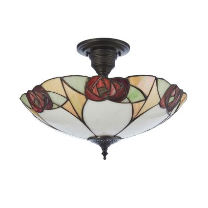 Endon 111907 - Plafoniera in stile Tiffany INGRAM 3xE27/10W/230V Ø 45 cm