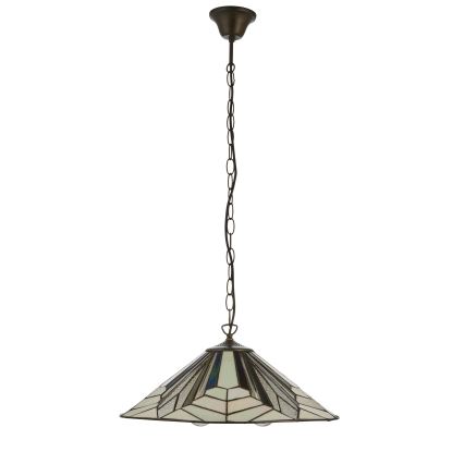 Endon 111922 - Lampadario a catena Tiffany ASTORIA 3xE27/10W/230V Ø 48 cm