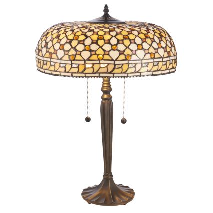Endon 112178 - Lampada da tavolo Tiffany MILLE FEUX 2xE14/40W/230V Ø 45 cm