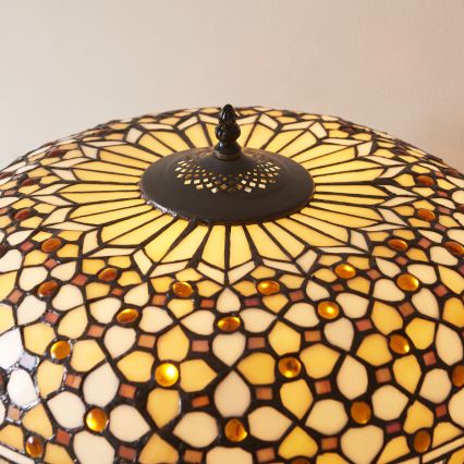 Endon 112178 - Lampada da tavolo Tiffany MILLE FEUX 2xE14/40W/230V Ø 45 cm