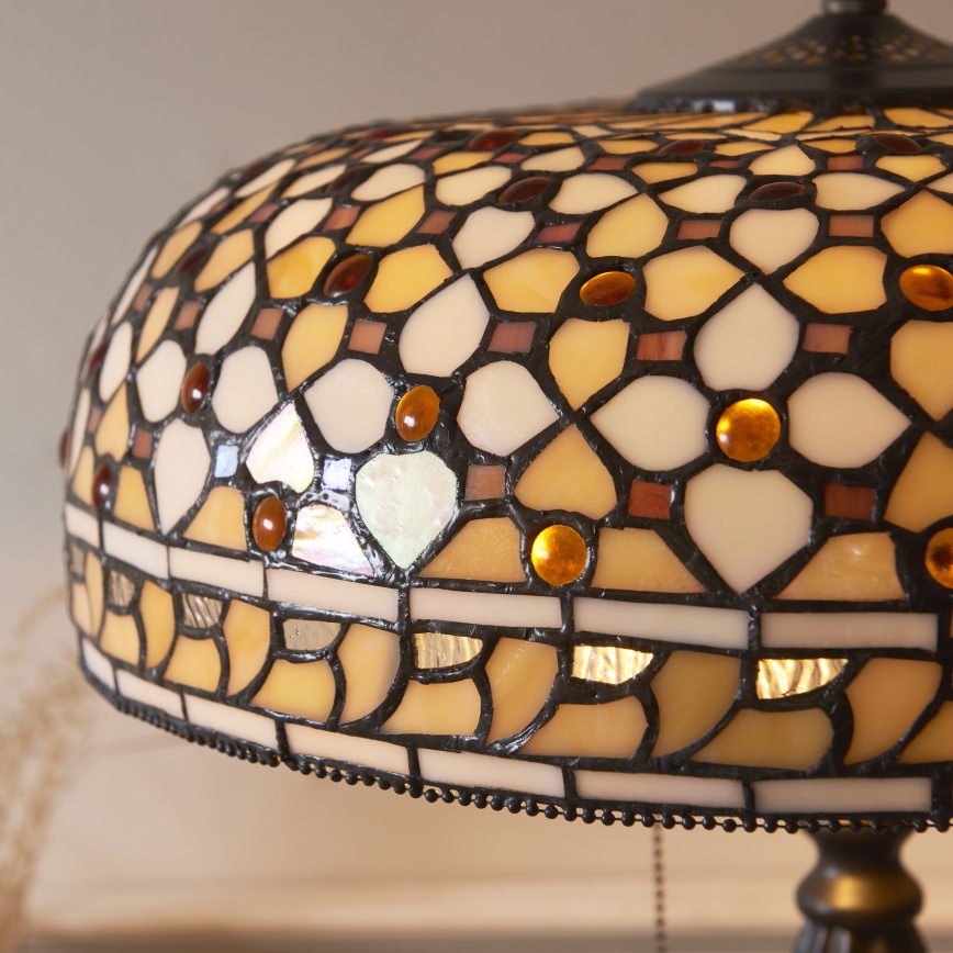 Endon 112178 - Lampada da tavolo Tiffany MILLE FEUX 2xE14/40W/230V Ø 45 cm
